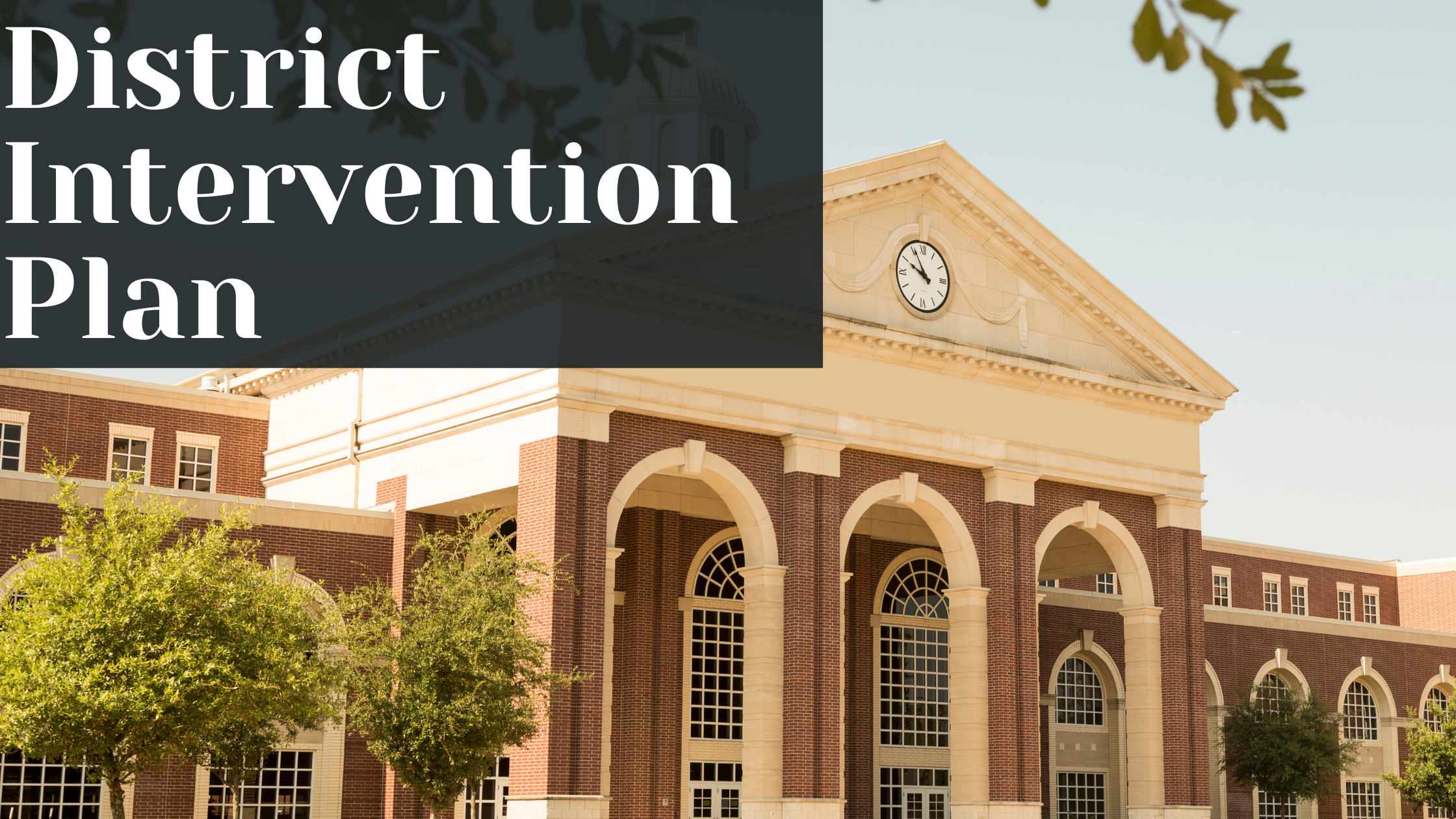 District Intervention Plan